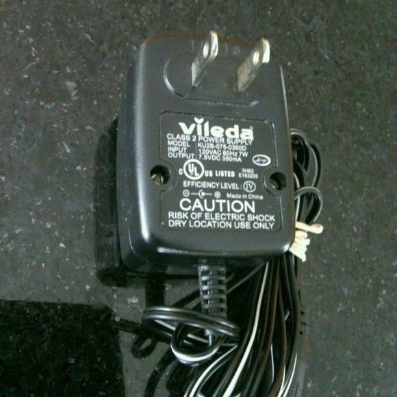 Vileda Power Charger Laptop KU2B-075-0350D Class 2 Adapter Travel Supply Home - Picture 7 of 16